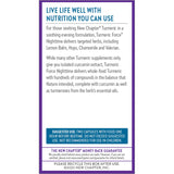 New Chapter Turmeric Force Nighttime supplement packaging details