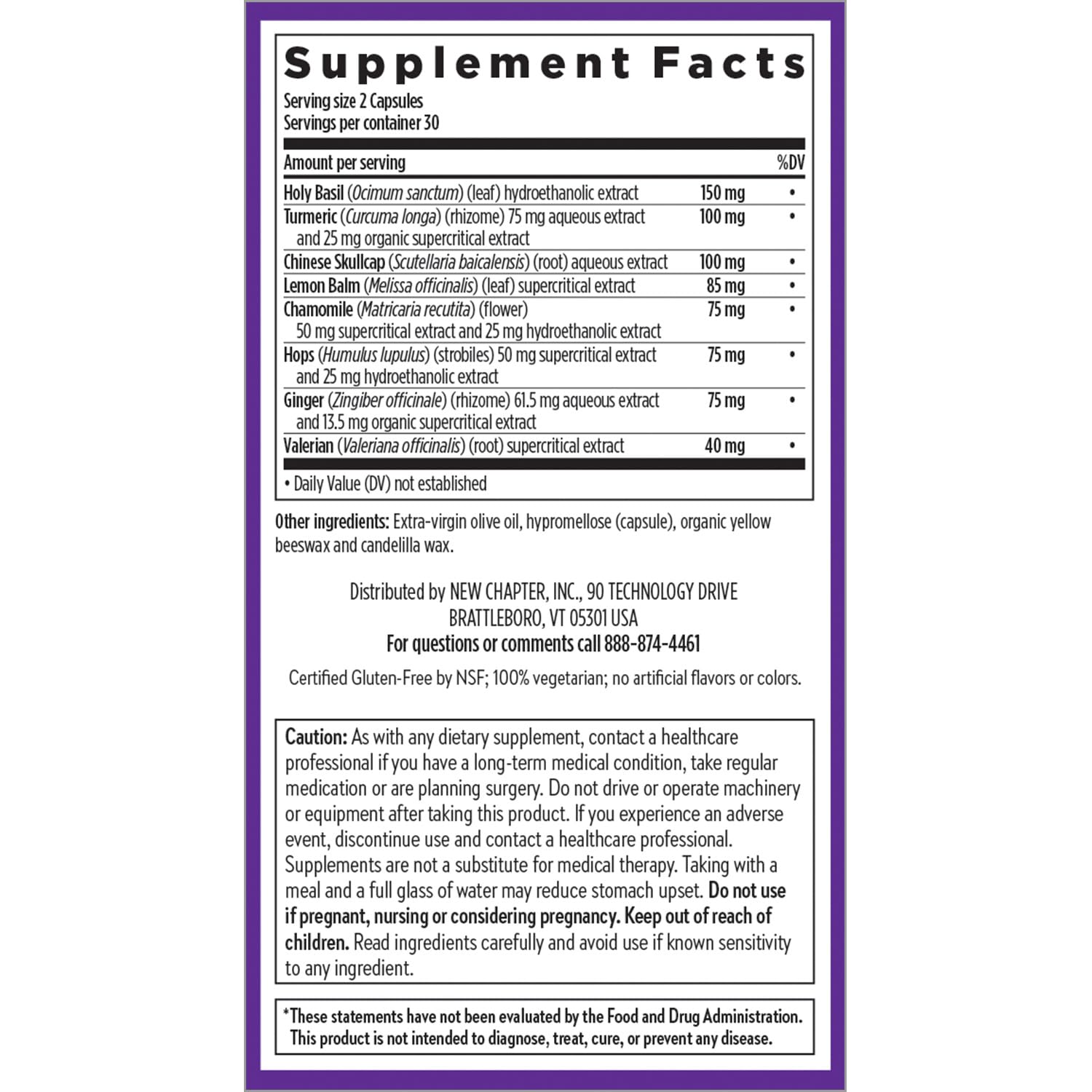 New Chapter Turmeric Sleep Aid Capsules with herbs