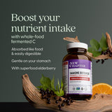 New Chapter Vitamin C + Elderberry supplement side view