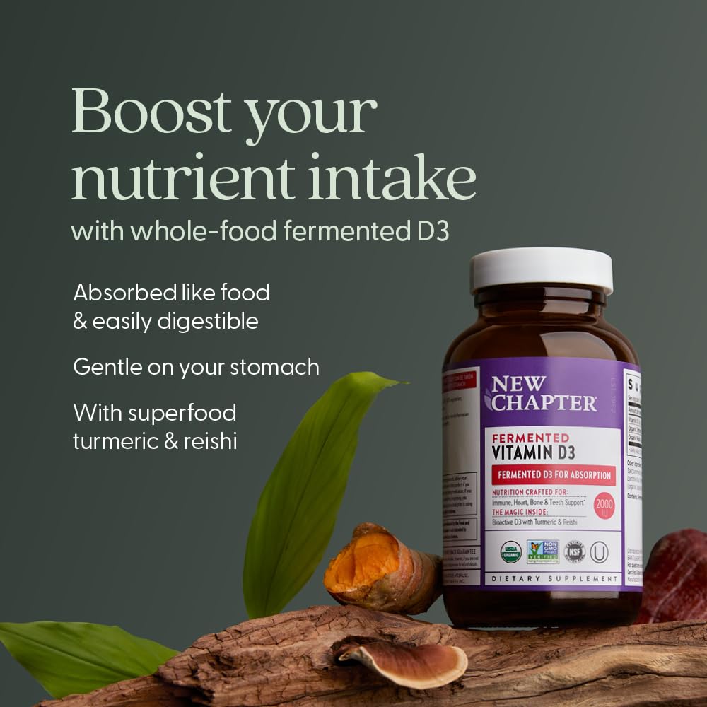 New Chapter Vitamin D3 2000 IU Organic Tablets packaging