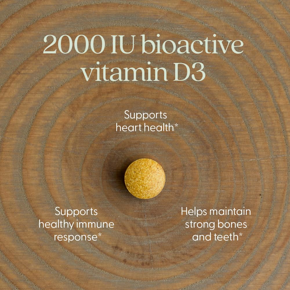 New Chapter Vitamin D3 Organic Tablets with organic ingredients