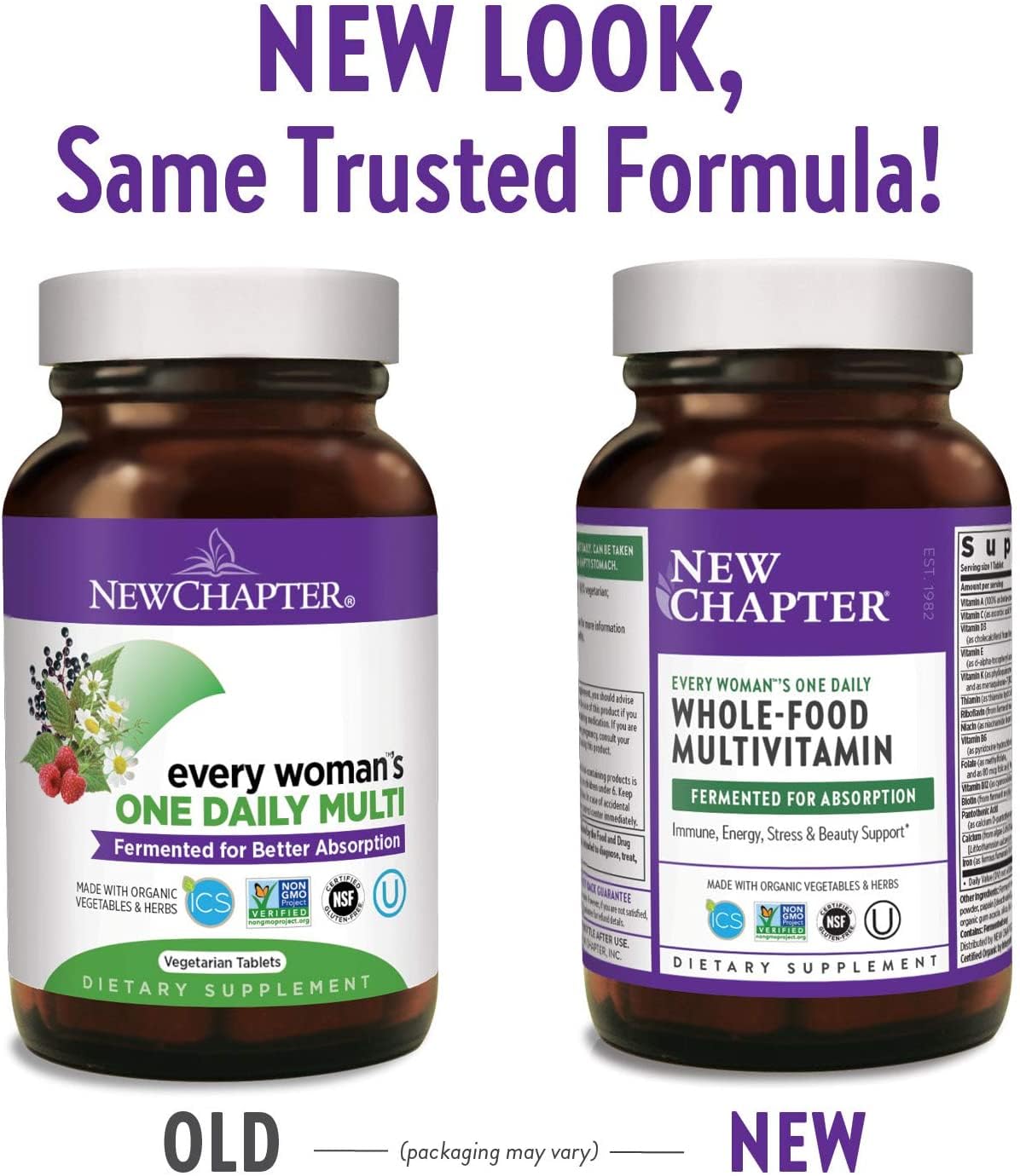 New Chapter Women's Multivitamin side view showing packaging