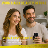 New Elements Biotin Supplement on a wooden table