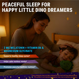 New Elements Melatonin Gummies Kids fun dinosaur shapes