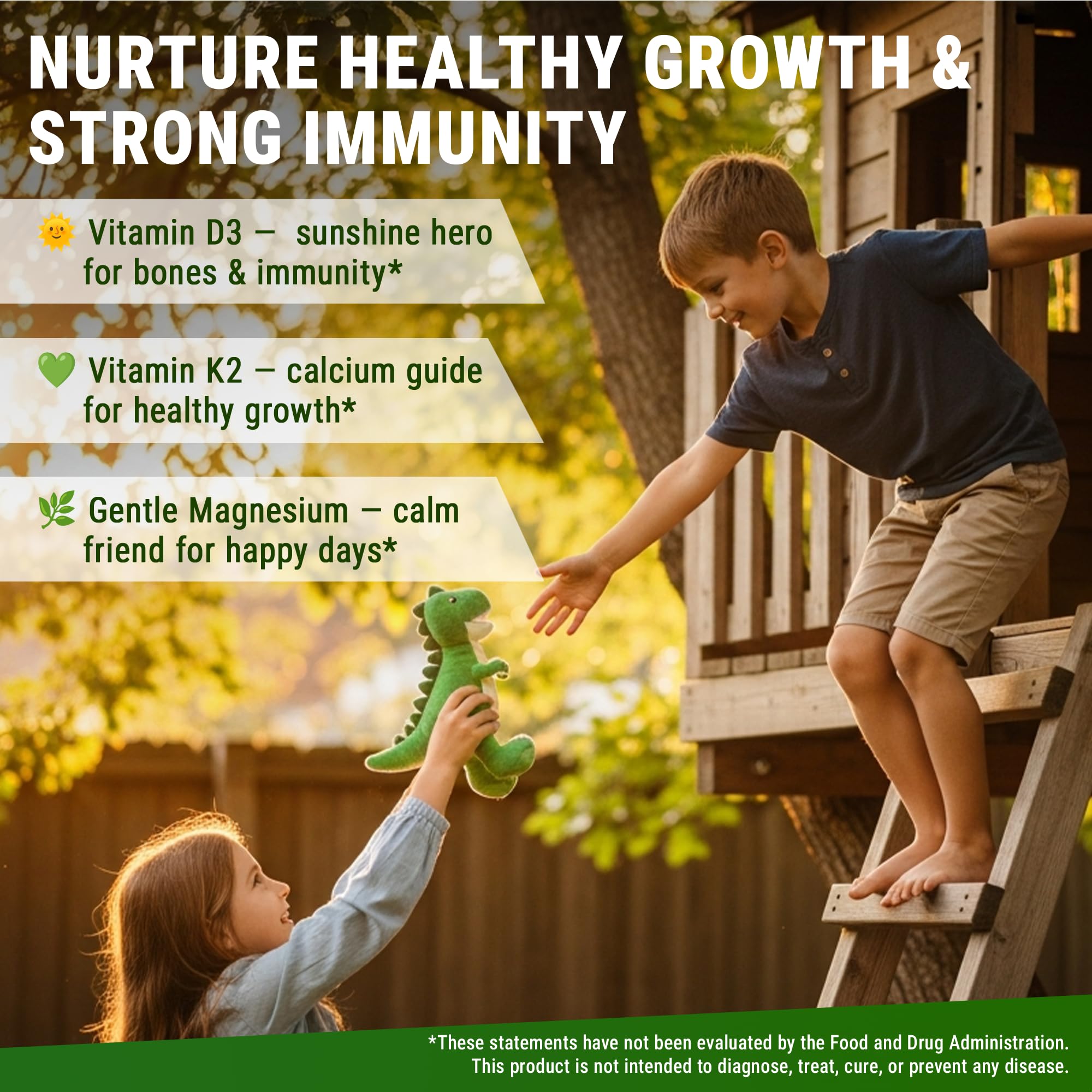 New Elements Vitamin D3 & K2 with Magnesium Glycinate ingredients list