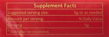 New Green Nutrition Ginseng Supplement back view