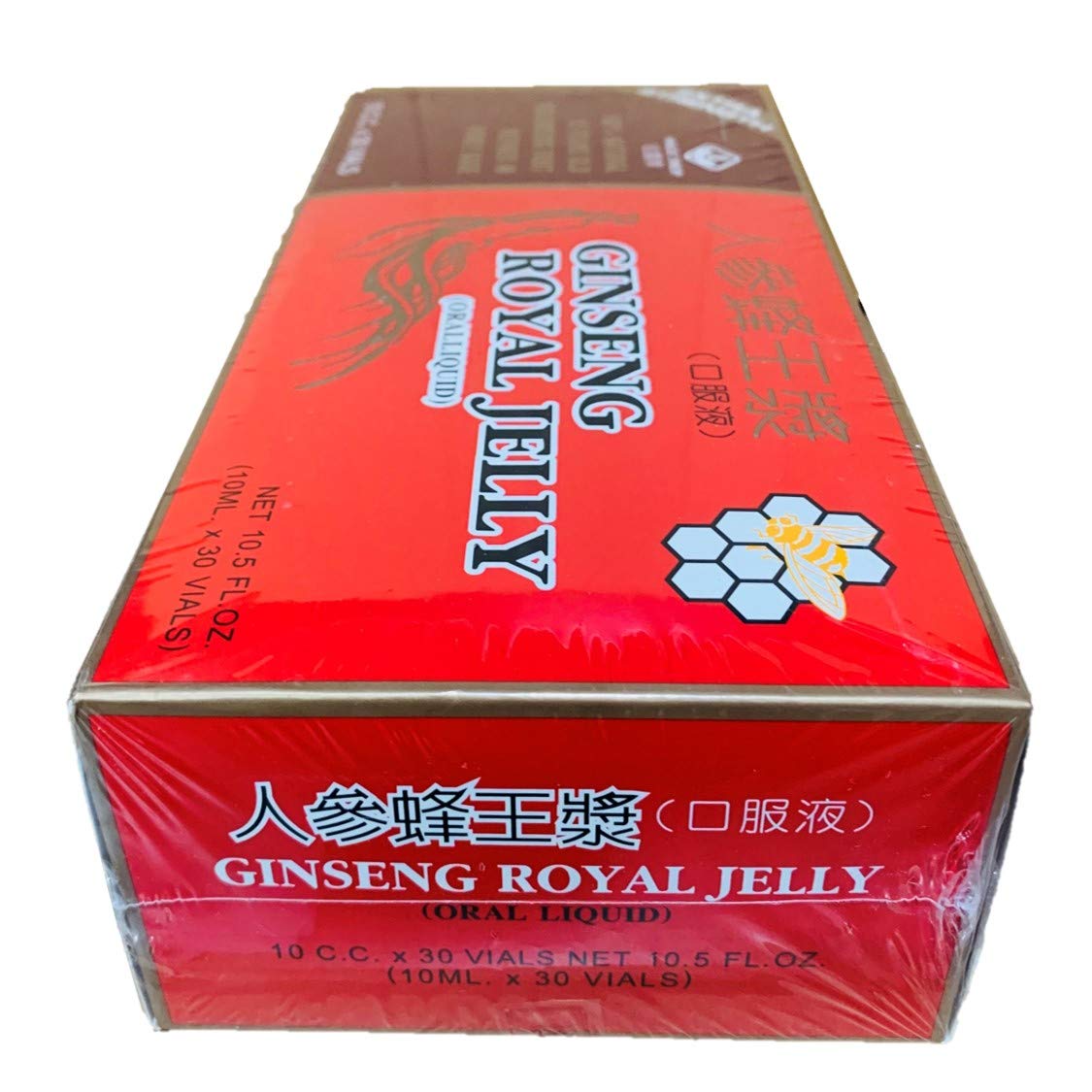 New Green Nutrition Royal Jelly & Ginseng Herbal Drink ingredients close-up