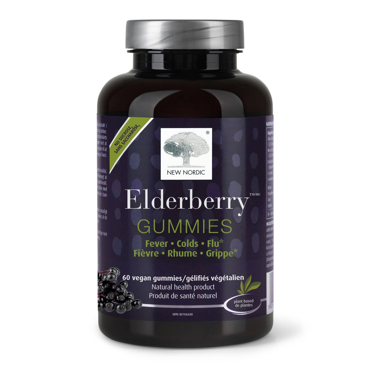 NEW NORDIC Elderberry Gummies front view packaging