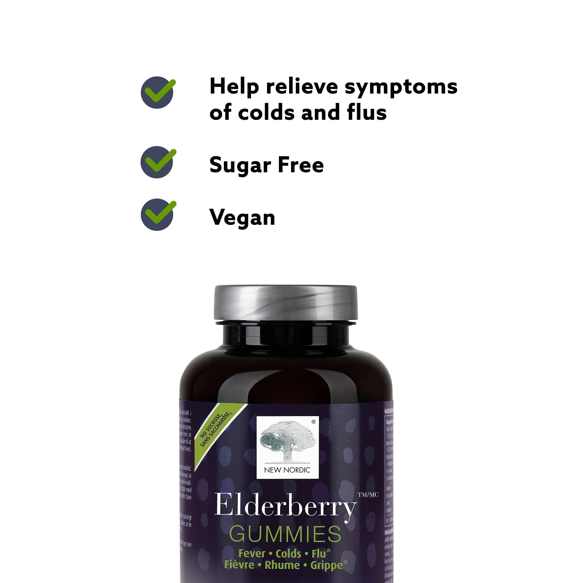 NEW NORDIC Elderberry Gummies ingredients list