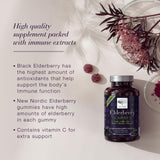 NEW NORDIC Elderberry Gummies with fresh elderberries