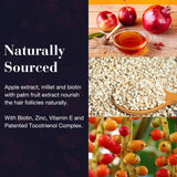 NEW NORDIC Hair Growth Support Tablets displayed with natural ingredients