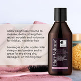 NEW NORDIC Hair Volume Shampoo 250ml in lifestyle setting
