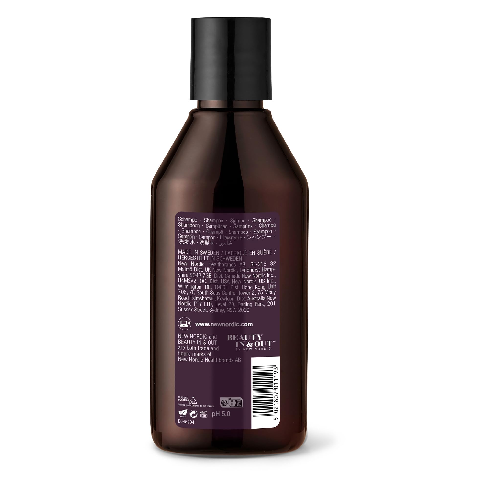 NEW NORDIC Hair Volume Shampoo 250ml packaging