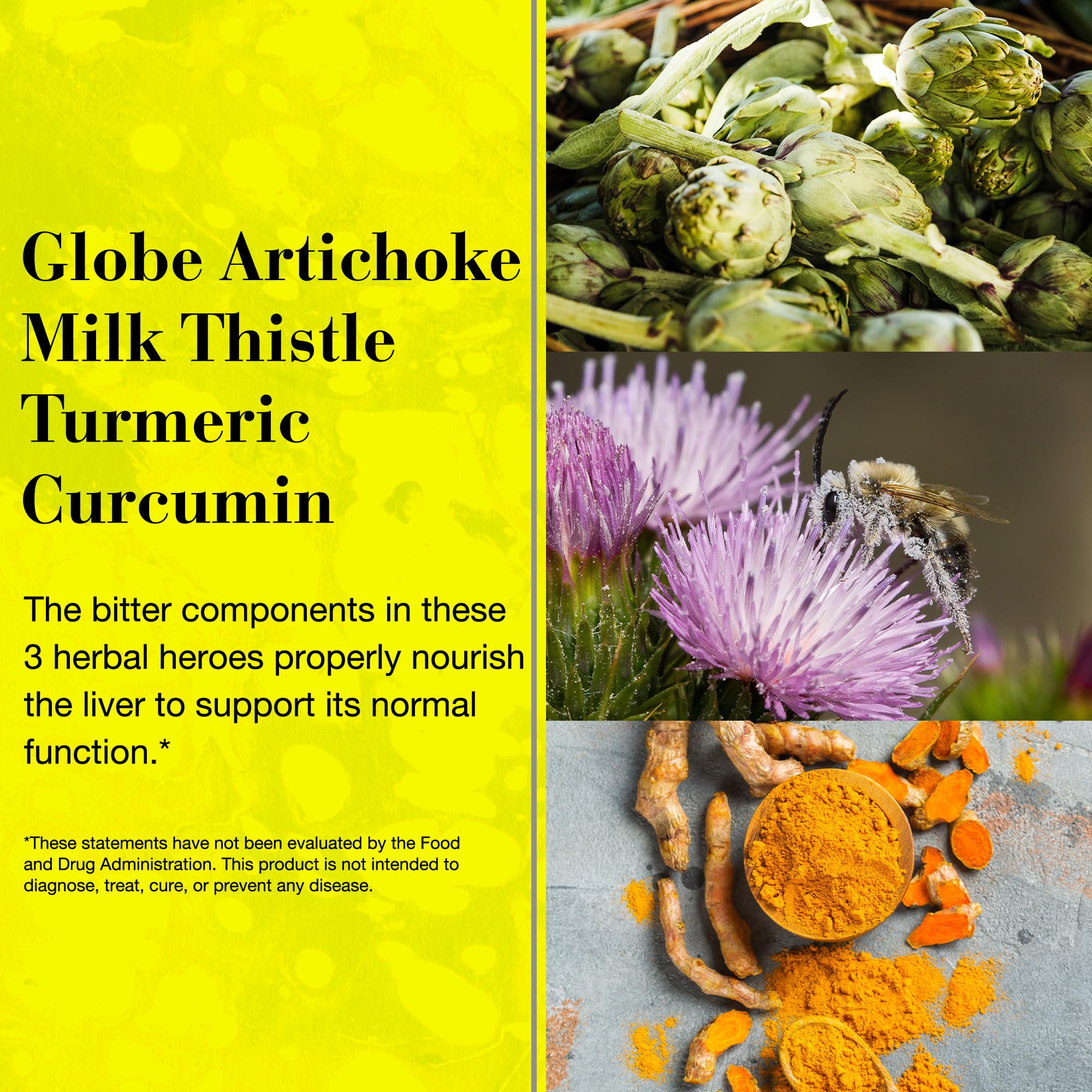 NEW NORDIC Milk Thistle Daily Herbal Supplement side view