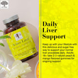 NEW NORDIC Milk Thistle Gummies on a wooden table