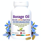 NEW ROOTS HERBAL Borage Seed Oil Softgels 1200mg front view