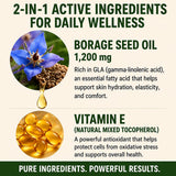NEW ROOTS HERBAL Borage Seed Oil Softgels 1200mg ingredients list