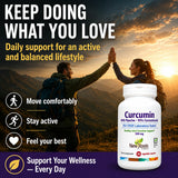 NEW ROOTS HERBAL Curcumin with Black Pepper 500mg capsules lifestyle shot
