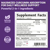 NEW ROOTS HERBAL Curcumin with Black Pepper 500mg capsules with measuring spoon