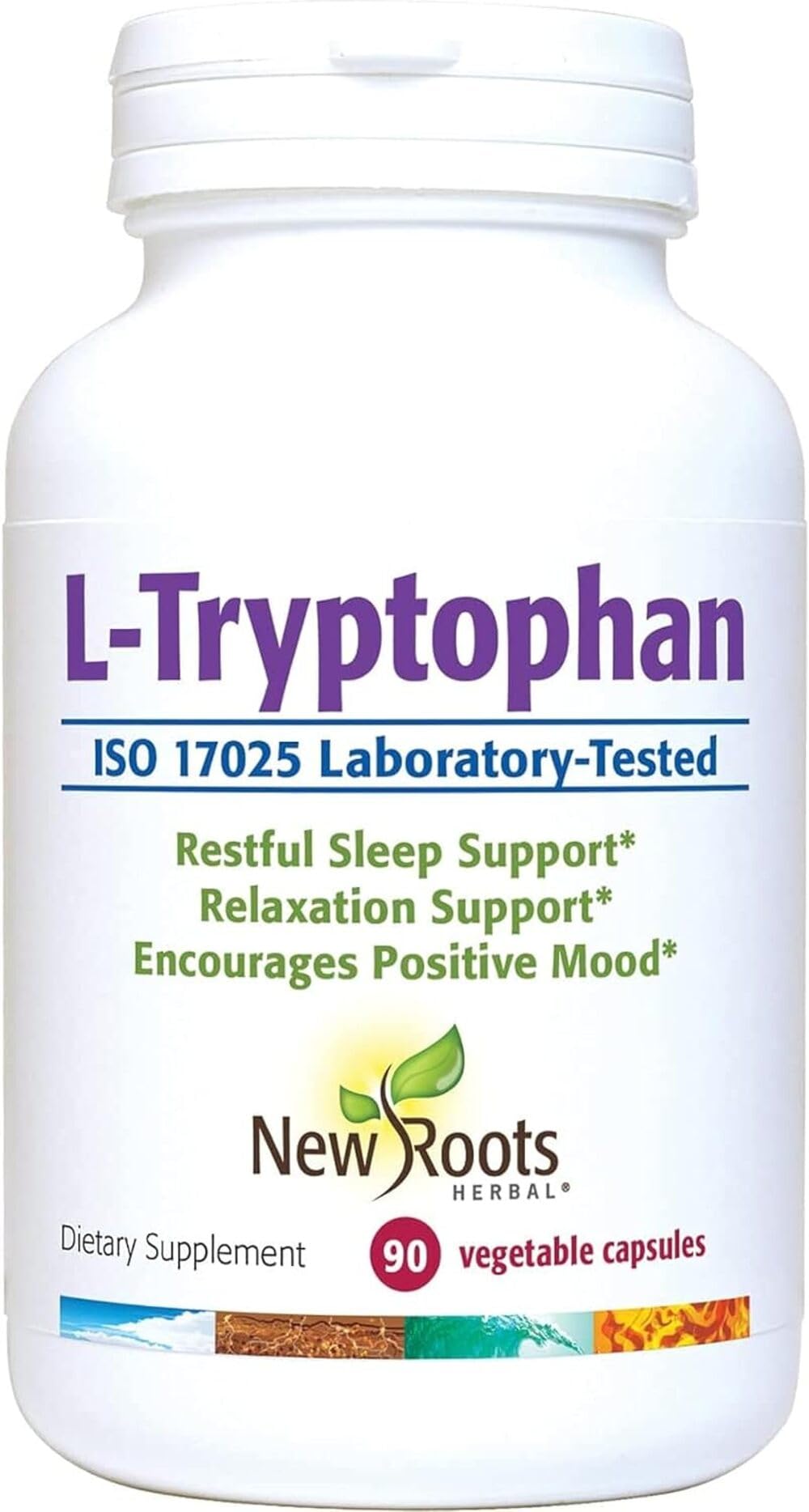 NEW ROOTS HERBAL L-Tryptophan 220mg capsules front view