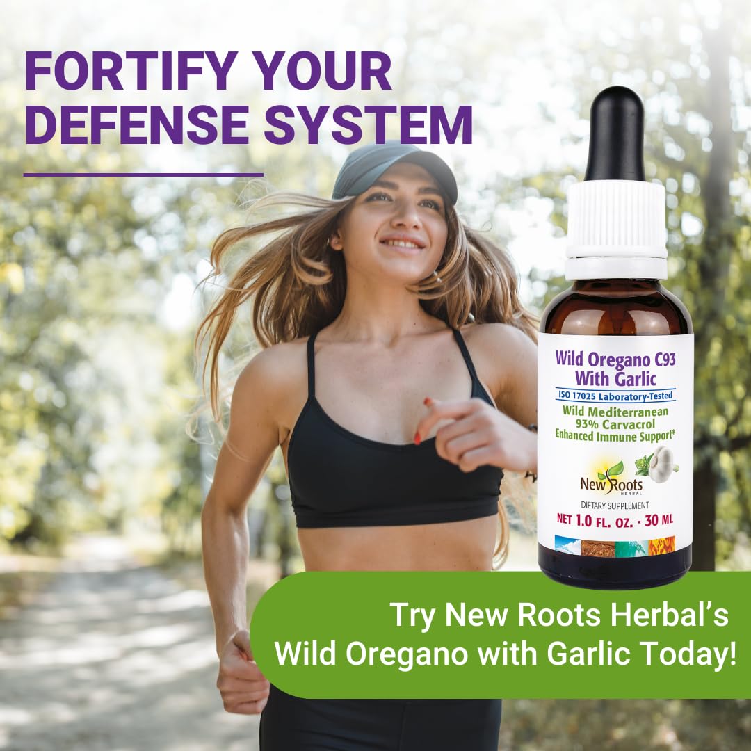NEW ROOTS HERBAL Oregano Oil with Garlic 30ml lifestyle shot