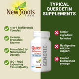NEW ROOTS HERBAL Quercetin Bioflavonoid Complex 100g back view