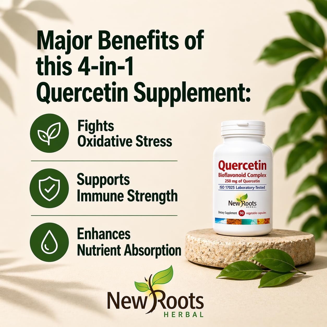 NEW ROOTS HERBAL Quercetin Bioflavonoid Complex 100g lifestyle scene