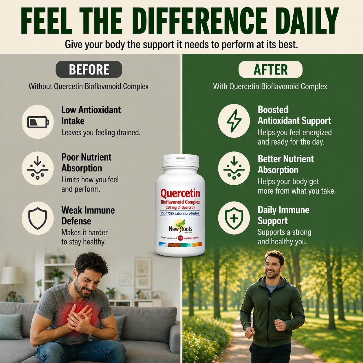 NEW ROOTS HERBAL Quercetin Bioflavonoid Complex 100g nutritional information
