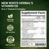 NEW ROOTS HERBAL Vitamin E 400 IU Capsules close-up