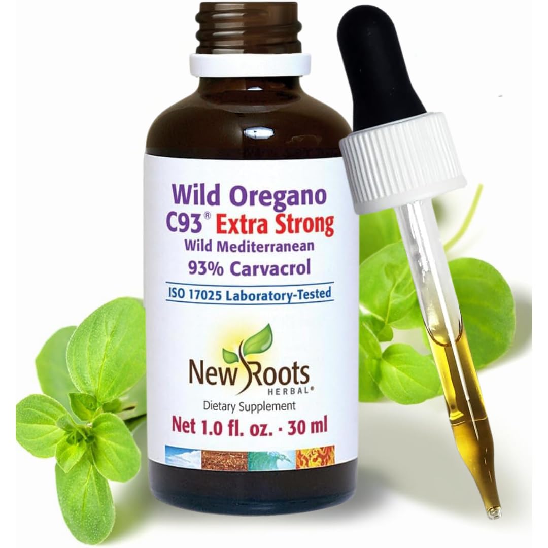 NEW ROOTS HERBAL Wild Oregano Oil C93 30ml front view