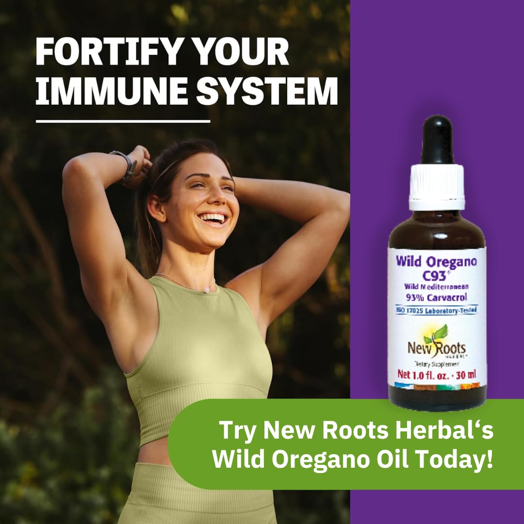 NEW ROOTS HERBAL Wild Oregano Oil Drops C93 lifestyle scene