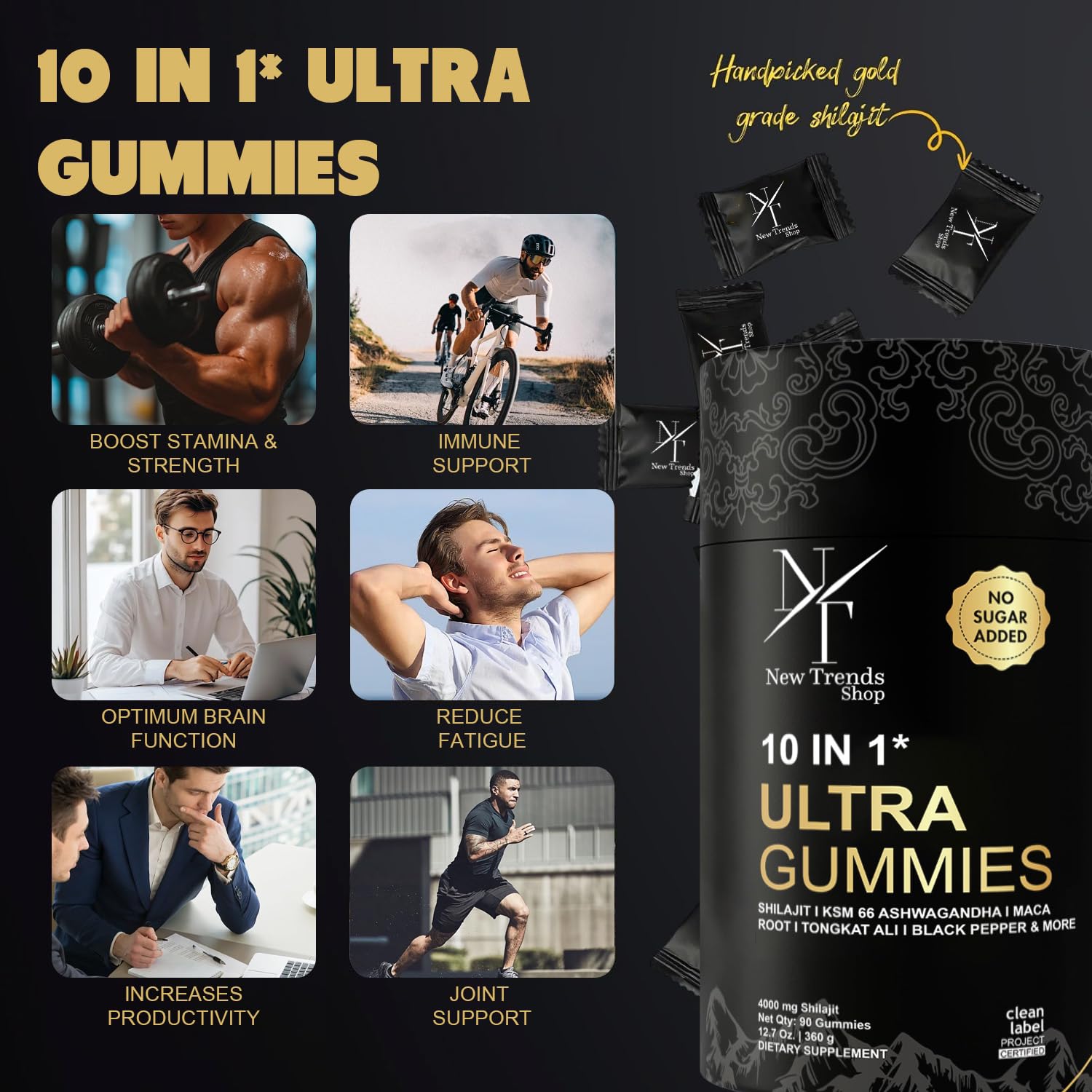 New Trends Shop Shilajit Gummies in a lifestyle setting