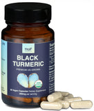 New Universe Food Black Turmeric Capsules 350MG front view