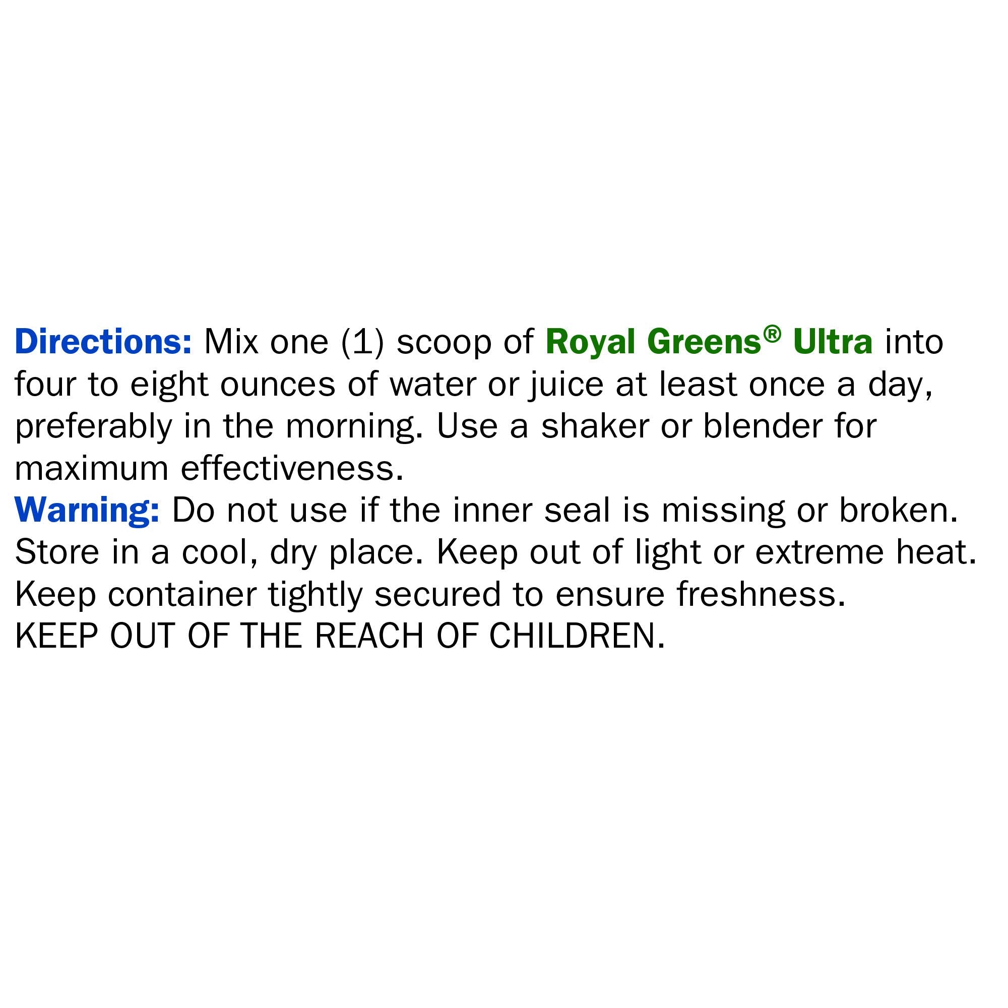 New Vitality Royal Greens Ultra Superfood Powder lifestyle scene