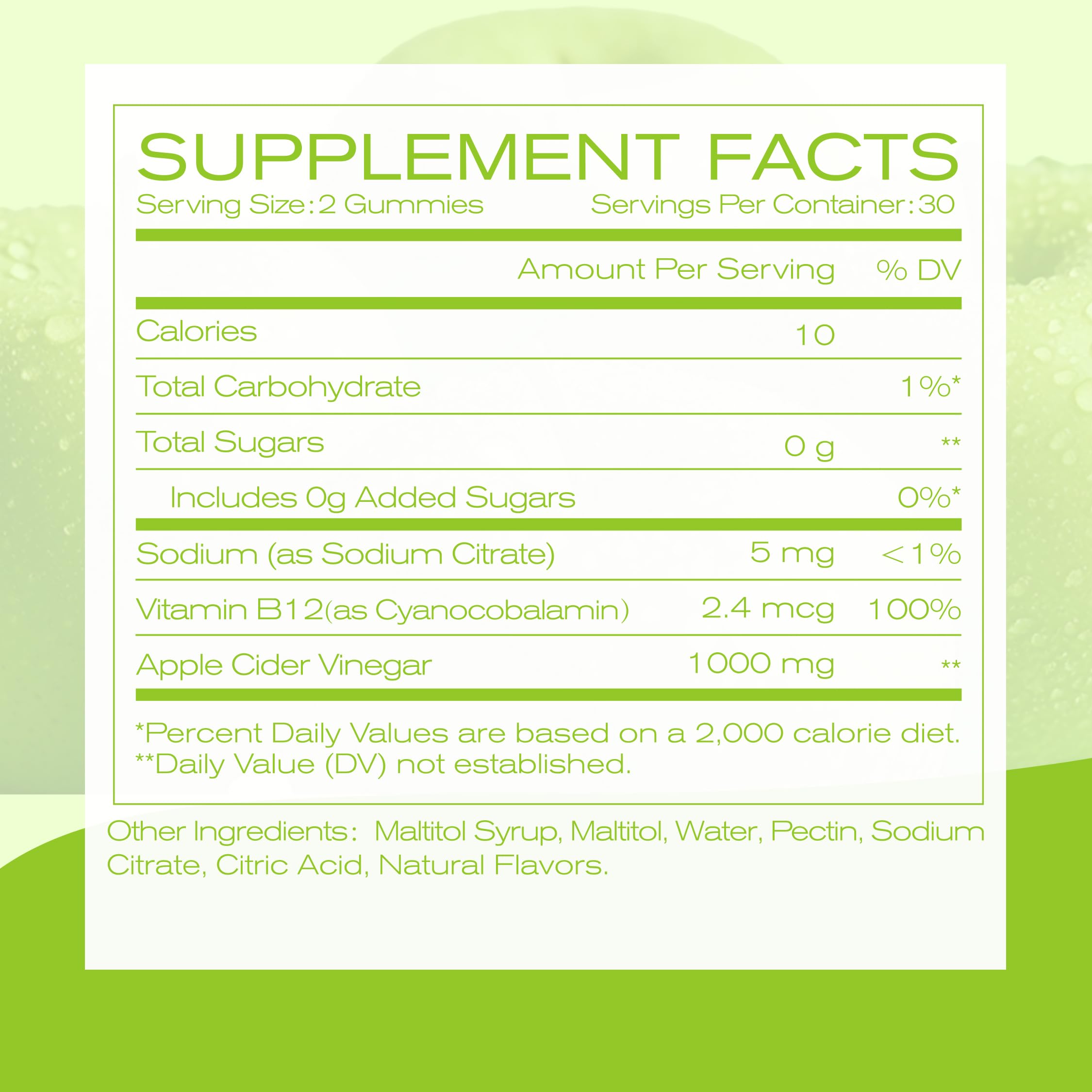 NEWELLME Apple Cider Vinegar Gummies in a hand