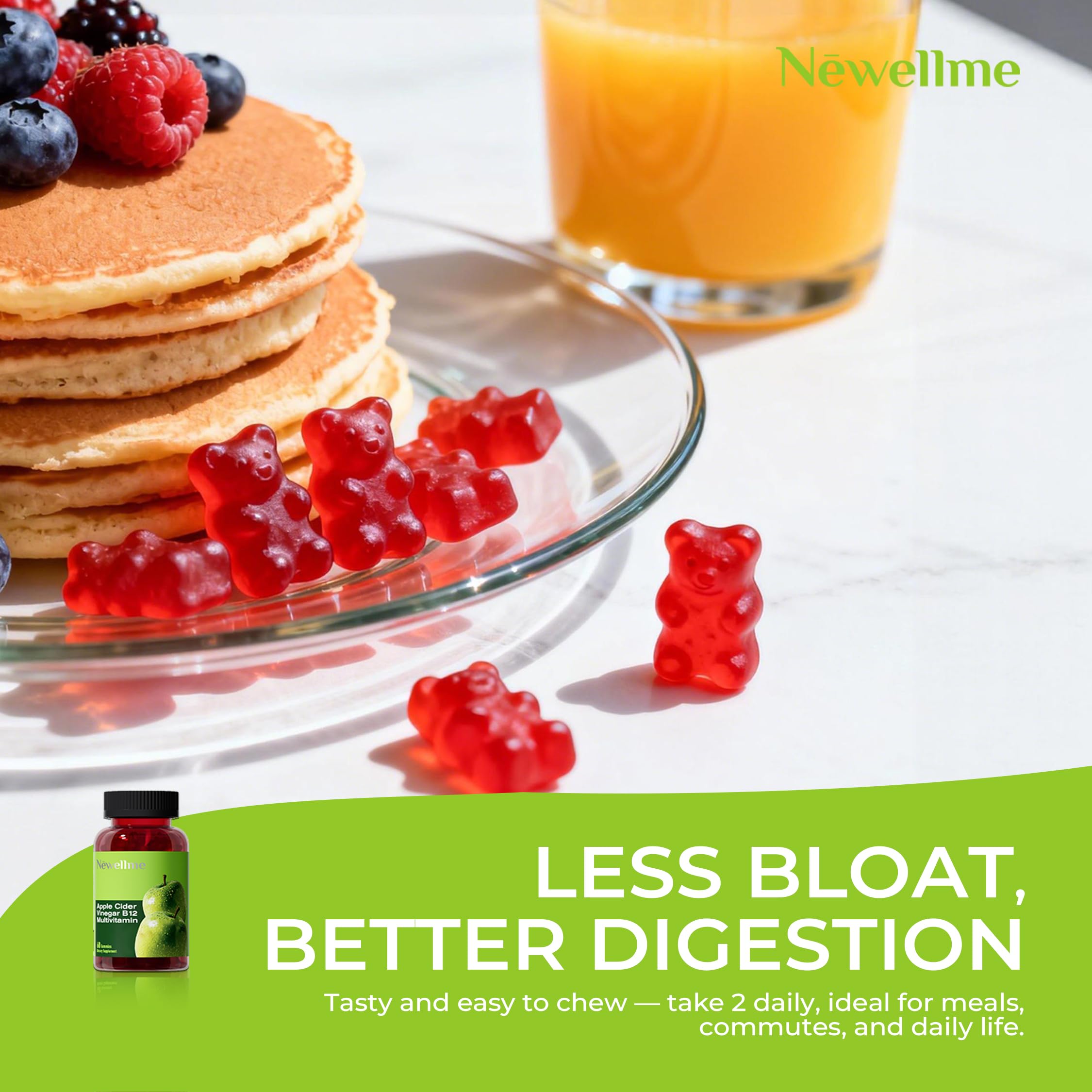NEWELLME Apple Cider Vinegar Gummies nutritional information