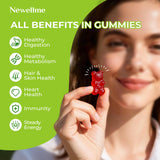 NEWELLME Apple Cider Vinegar Gummies showing apple-fruit flavour