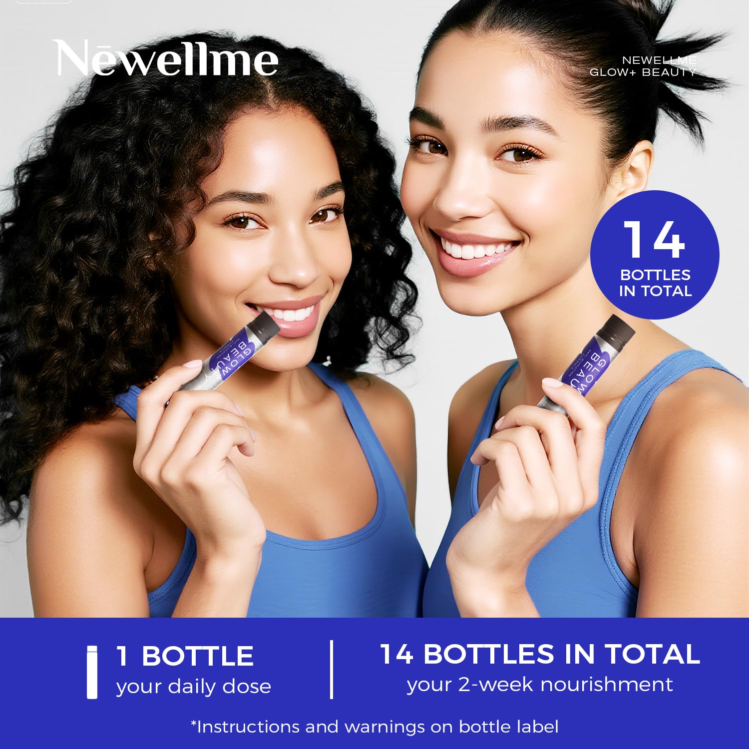 NEWELLME Collagen Beauty Drink with hyaluronic acid ingredients