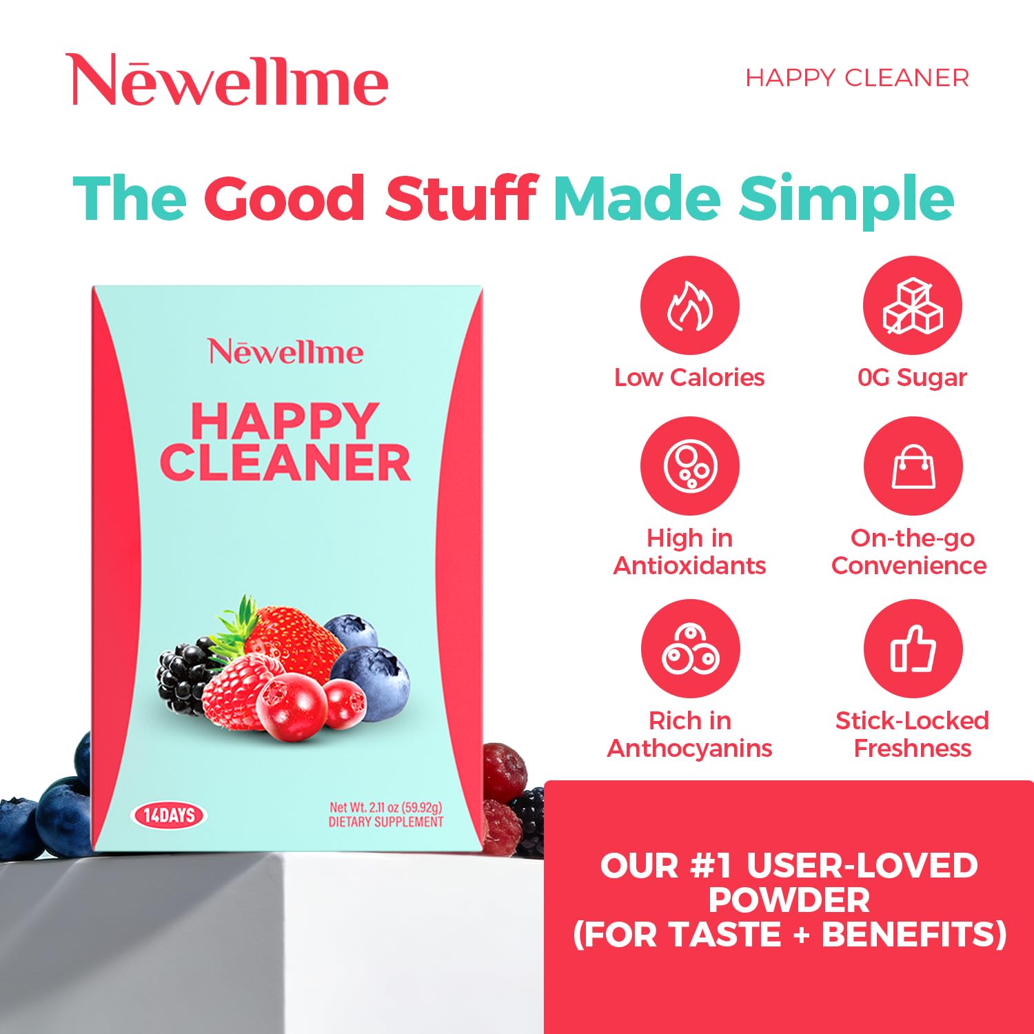 NEWELLME Daily Wellness Drink Mix Watermelon flavour in lifestyle setting