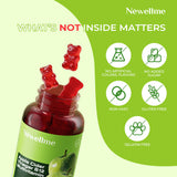NEWELLME gummies vegan and sugar-free label