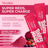 NEWELLME Organic Beet Root Powder stick pack opened