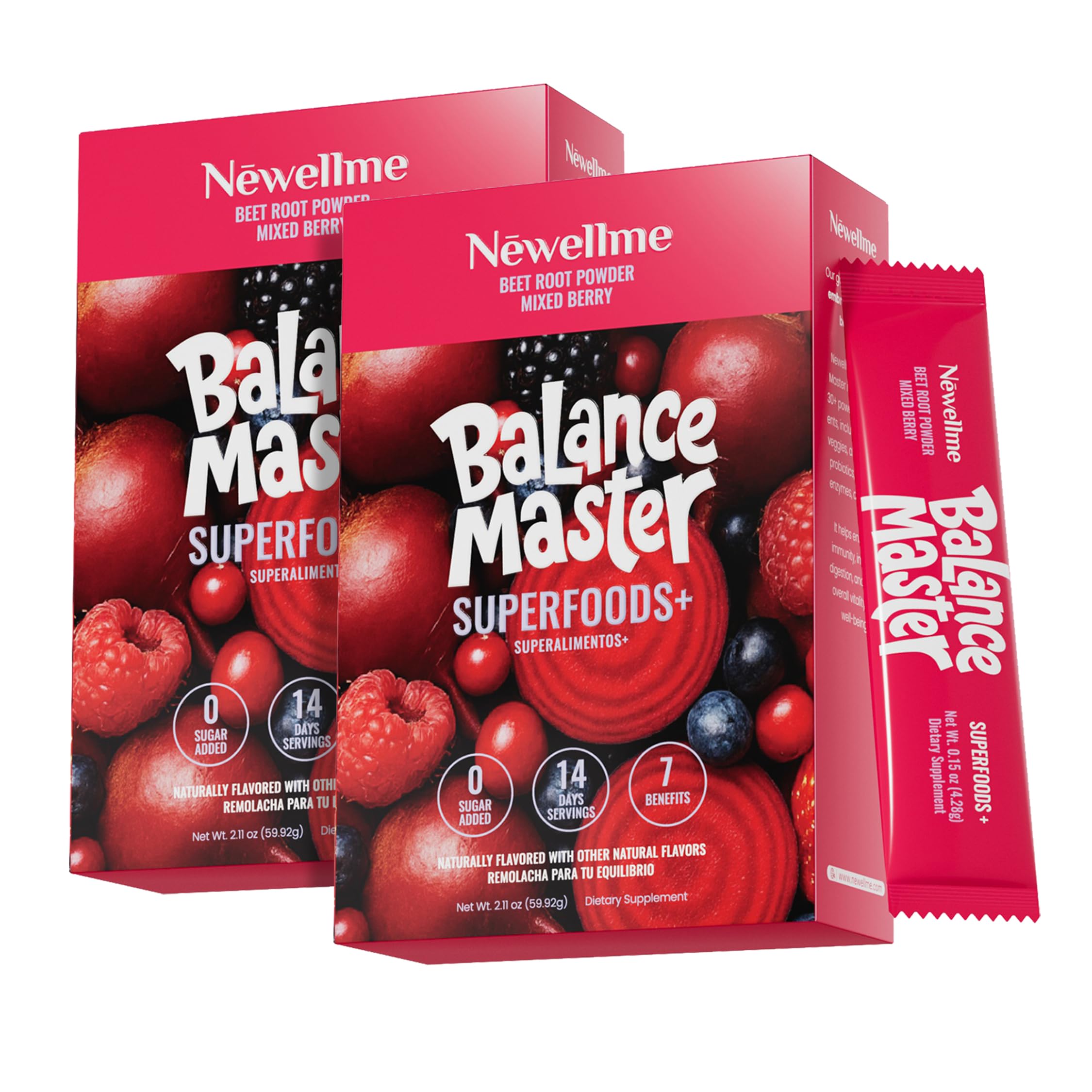 NEWELLME Organic Raw Beet Root Powder packaging front view