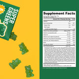 NEWELLME Spirulina Gummy Supplements nutrition facts label