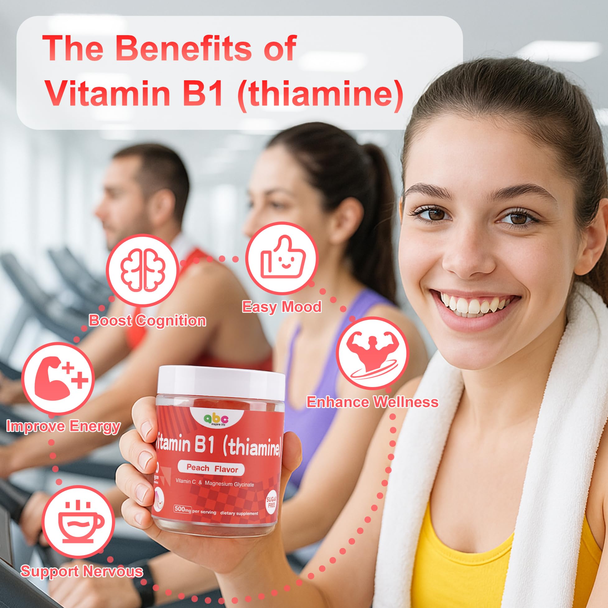 NEWOLITE Vitamin B1 Gummies packaging side view
