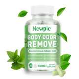 Newpie Chlorophyll 7-in-1 Internal Odor Support Supplement bottle front view