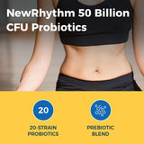 NewRhythm 50 Billion Probiotics bottle with label