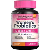 NewRhythm Female Probiotics bottle front view with 50 Billion CFU