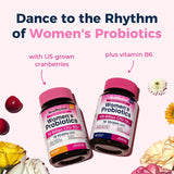 NewRhythm Female Probiotics packaging with a measuring tape for size