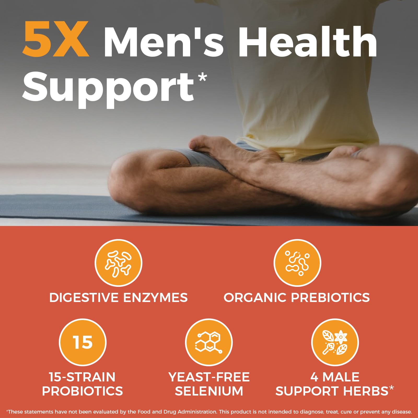 NewRhythm Men's Probiotics 150 Billion CFU capsules close-up