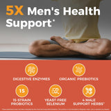 NewRhythm Men's Probiotics 150 Billion CFU capsules close-up